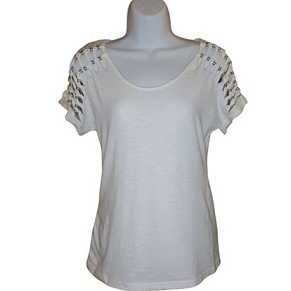 Arden B - Distressed T-Shirt - S - NWT
